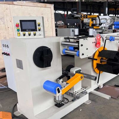 Transformer Foil Winding Machine 0.2-2.0mm Bakır Foil 500mm Foil Conductor ID ile ve 35rpm'e kadar ayarlanabilir