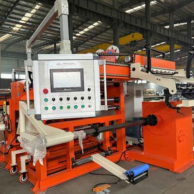 Pnömatik gerilim kontrolü ve hassas sarma için 12 aylık garanti ile 15kw transformatör folyo sarma makinesi
