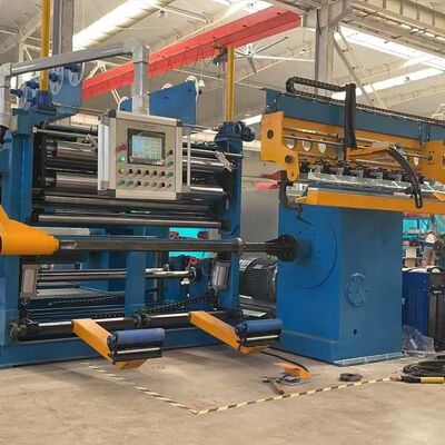 0 ila 16 Rpm Hızlı ve 12 Aylık Garanti ile Bakır ve Alüminyum Folyo için Pnömatik Gerginlik Kontrolü ile Transformer Folyo Dolaştırma Makinesi