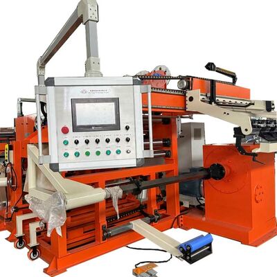 TIG kaynaklı, 22kw sarma gücü ve folyo bobini üretimi için iki parça dekolye ile transformatör folyo sarma makinesi