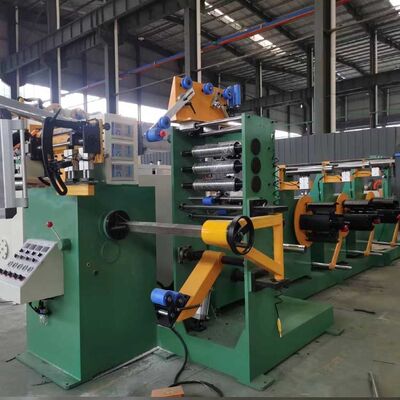Transformatörler için 600mm Folyo Genişliğine Sahip PLC Kontrollü TIG Kaynaklı Bakır Folyo Sarma Makinesi