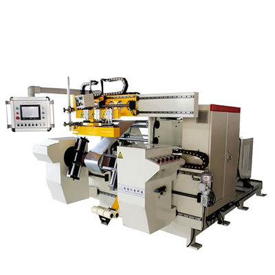 İki Servo Motor Sürüş Reaktörü Bakır Folyo Sarma Makinesi İki Mandren TIG Kaynağı