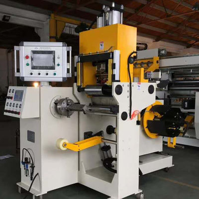 Cu Veya Al Film Şeridi Sarıcı Trafo Folyo Sarma Makinesi Otomatik Soğuk Kaynak